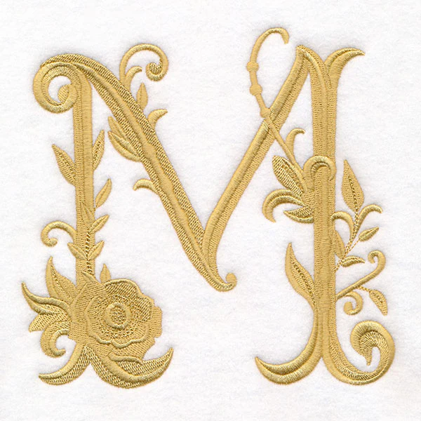 Baroque Filigree Letter in Bloom - M - Image 2