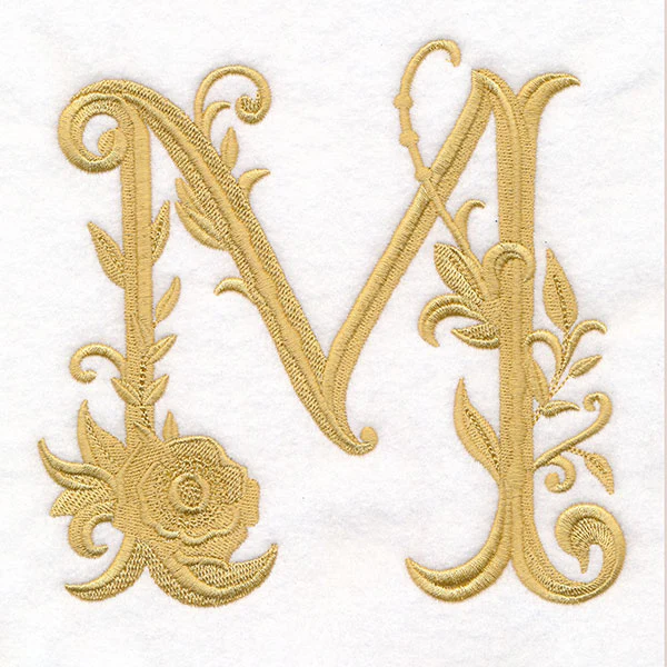Baroque Filigree Letter in Bloom - M - Image 3