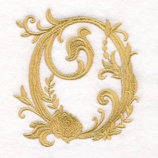 Baroque Filigree Letter in Bloom - O - Image 9