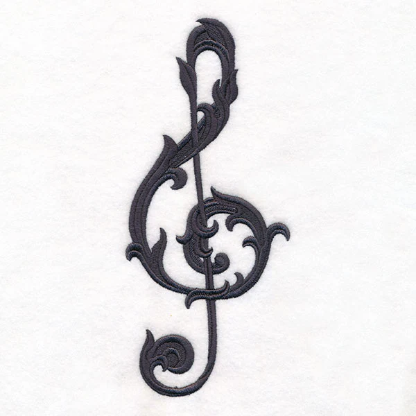 Baroque Filigree Treble Clef - Image 3