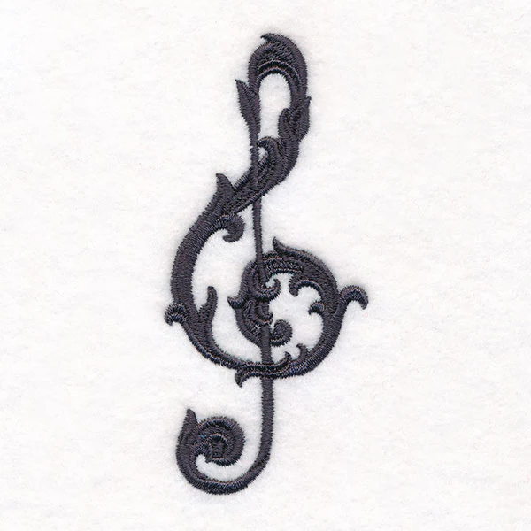 Baroque Filigree Treble Clef - Image 5