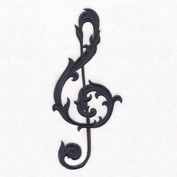Baroque Filigree Treble Clef - Image 6