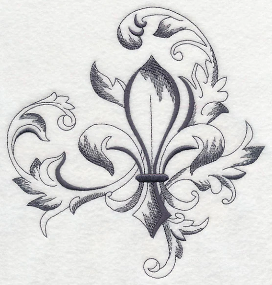 Baroque Fleur de Lis Flourish - Image 5