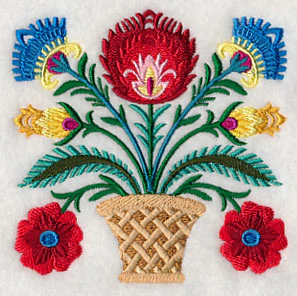 Basket of Wycinanki Blooms - Image 5