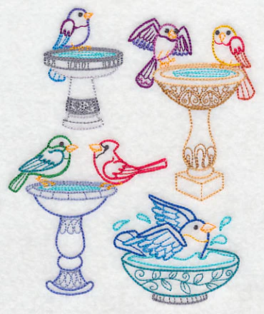 Bath Time Birds (Vintage) - Image 4