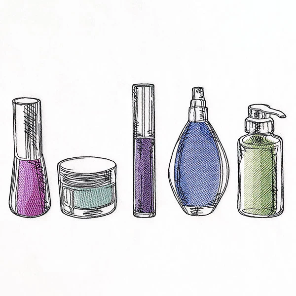 Bathroom Beauty Essentials Border