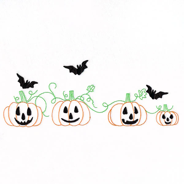 Bats & Jack o' Lanterns Border - Image 2