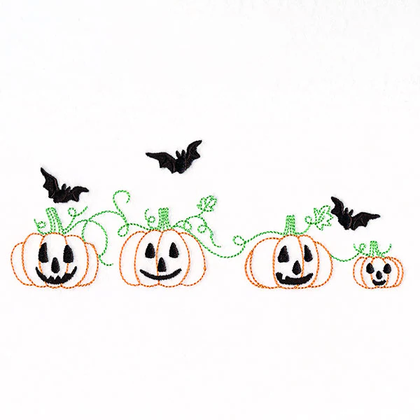 Bats & Jack o' Lanterns Border - Image 3