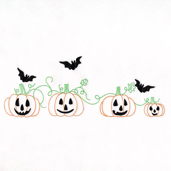 Bats & Jack o' Lanterns Border - Image 5