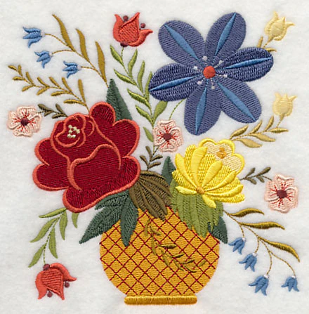 Bavarian Folk Art Bouquet - Image 3