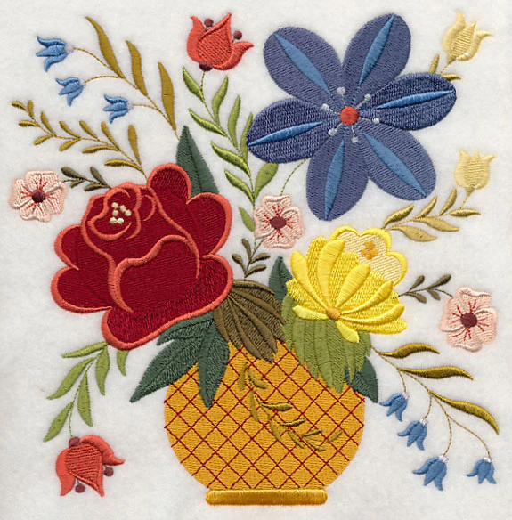 Bavarian Folk Art Bouquet - Image 6