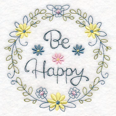 Be Happy Wreath (Vintage) - Image 4