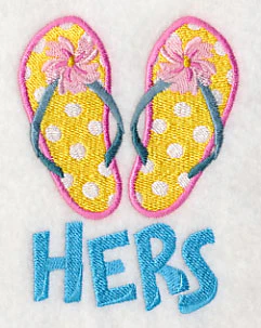 Beach Flip Flops - Hers - Image 2