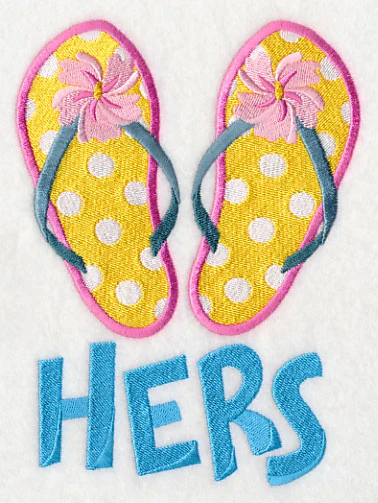 Beach Flip Flops - Hers - Image 3