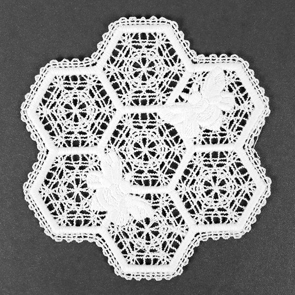 Beautiful Bee Hive Doily (Battenburg Lace) - Image 7