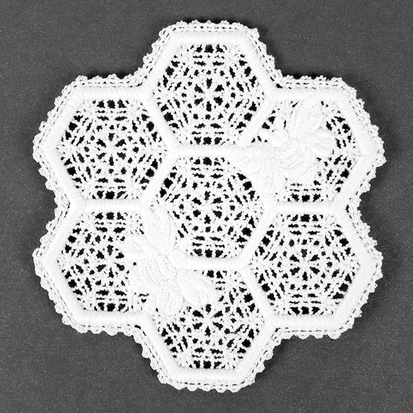 Beautiful Bee Hive Doily (Battenburg Lace) - Image 9