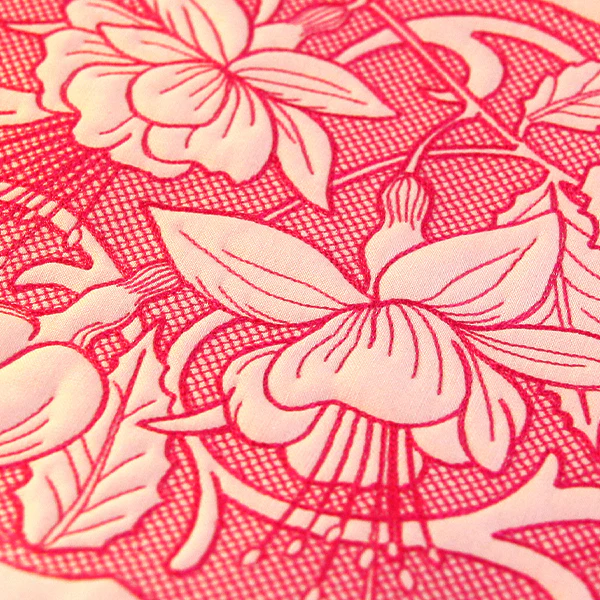Beauty in a Stitch - Fuschia (Trapunto) - Image 2