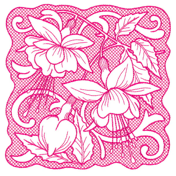 Beauty in a Stitch - Fuschia (Trapunto) - Image 5