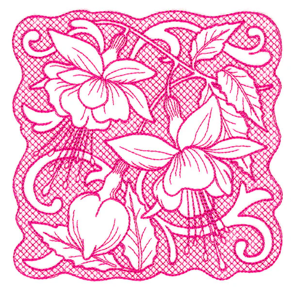 Beauty in a Stitch - Fuschia (Trapunto) - Image 7