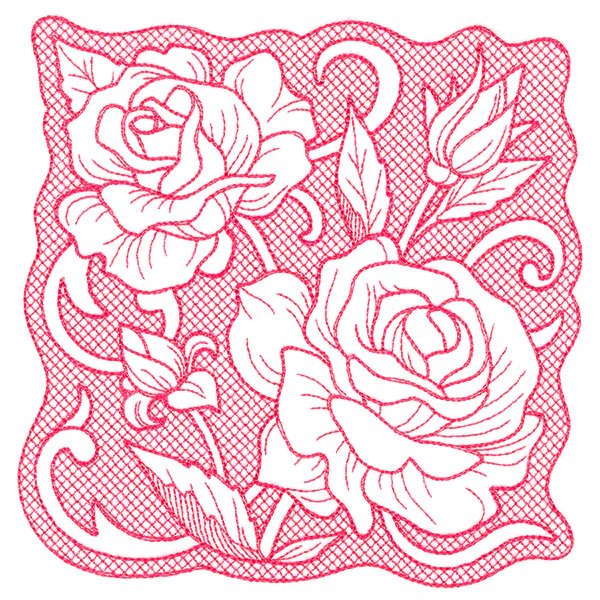 Beauty in a Stitch - Tea Rose (Trapunto) - Image 3