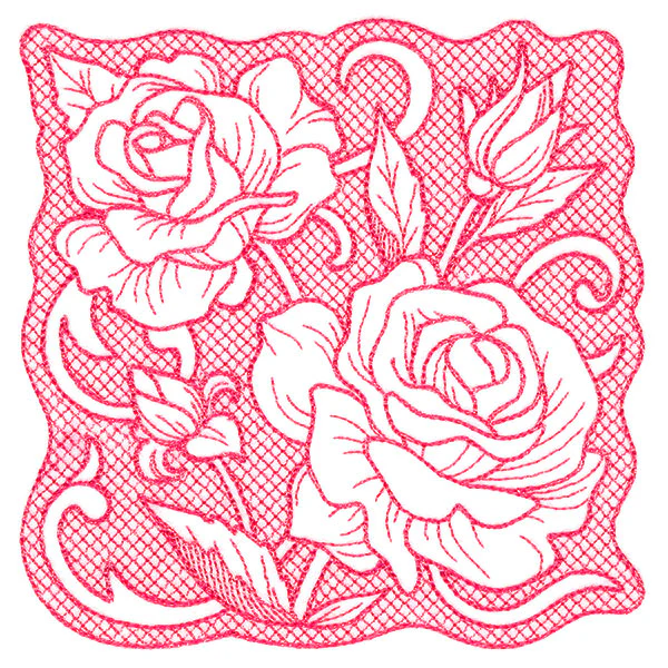 Beauty in a Stitch - Tea Rose (Trapunto) - Image 4