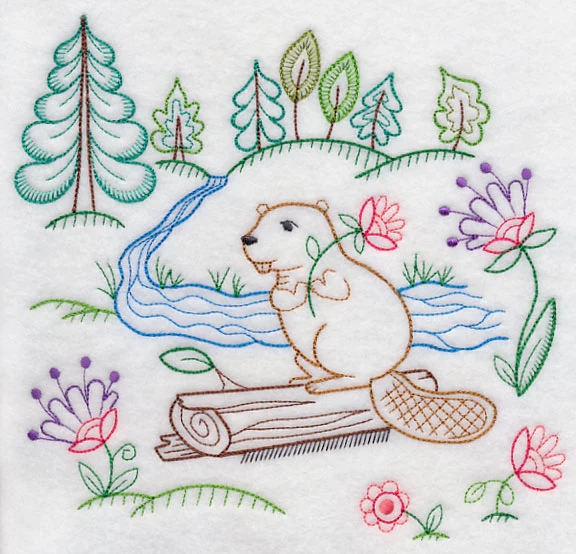 Beaver Finds a Flower (Vintage) - Image 5