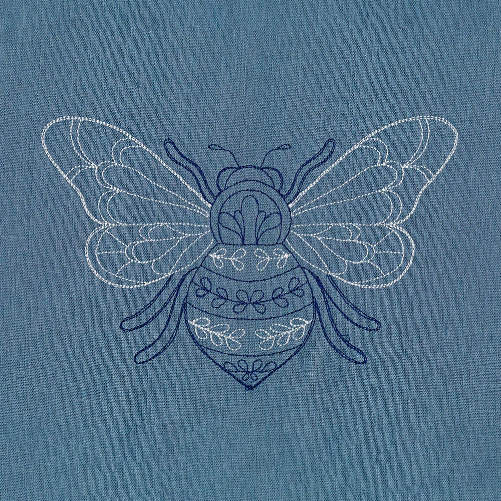 Bee and Blooms Pillow Pair - Image 3