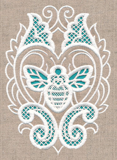 Bee Beauty Oval (Cutwork) - Image 4