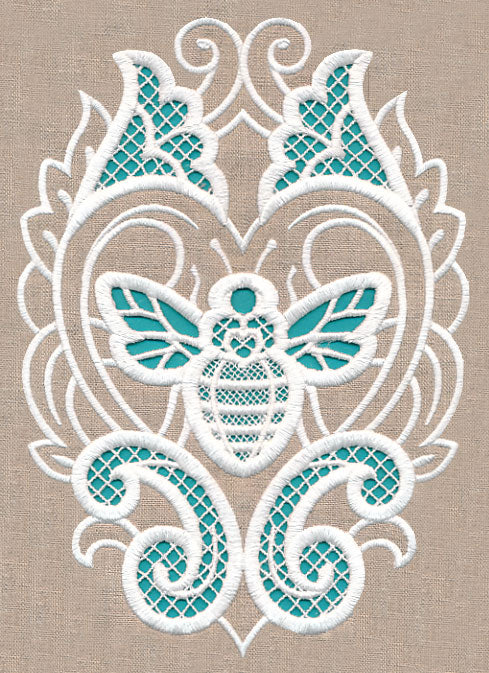 Bee Beauty Oval (Cutwork) - Image 5