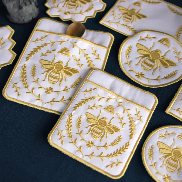 Bee in the Kitchen Set (In-the-Hoop) Design Pack - Image 14