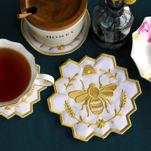 Bee in the Kitchen Trivet (In-the-Hoop) - Image 6