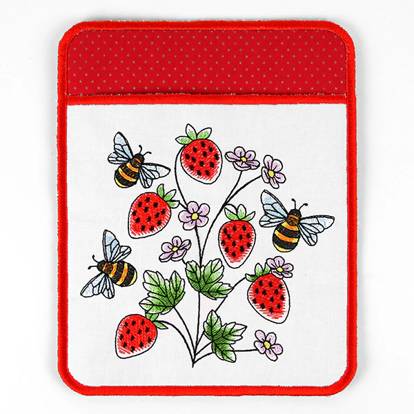 Bees & Berries Pot Holder (In-the-Hoop) - Image 2