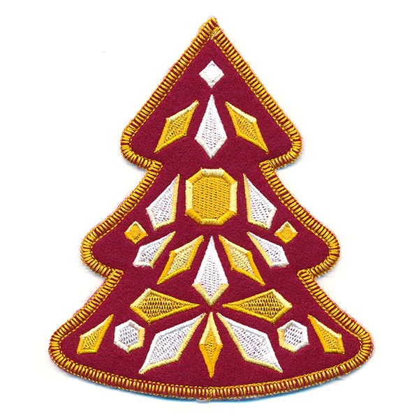 Bejeweled Christmas Tree Ornament (In-the-Hoop) - Image 6