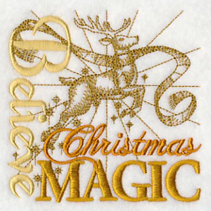 Believe Christmas Magic Reindeer Square - Image 5