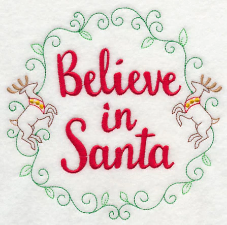 Believe in Santa Wreath - Image 3