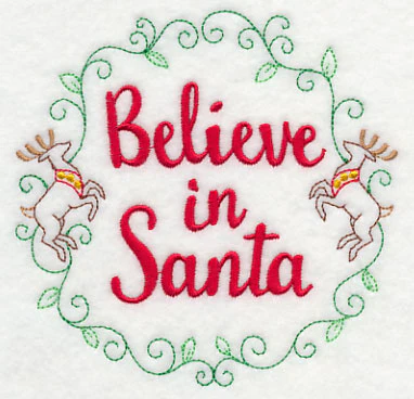 Believe in Santa Wreath - Image 4