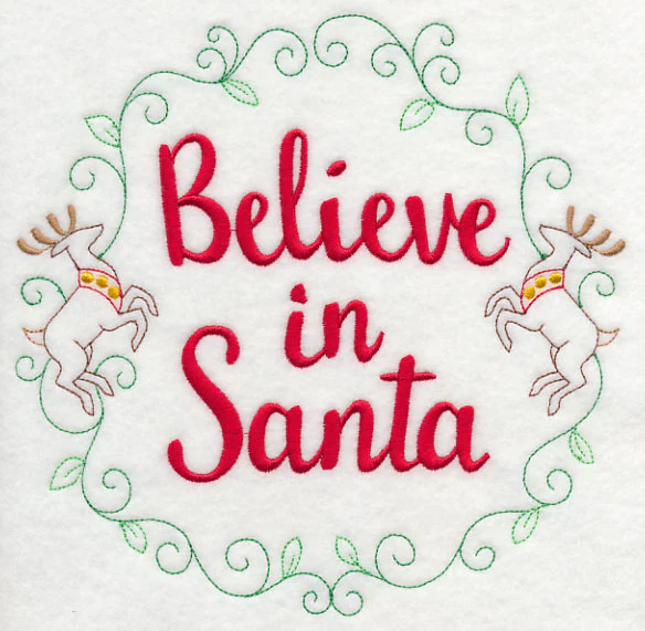 Believe in Santa Wreath - Image 6