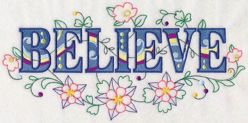 Believe with Vintage Flower Fade - Image 5