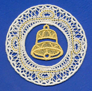 Bell Ornament (Battenburg Lace) - Image 3