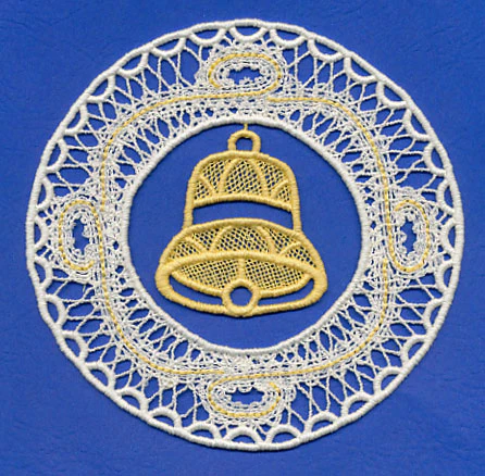 Bell Ornament (Battenburg Lace) - Image 4