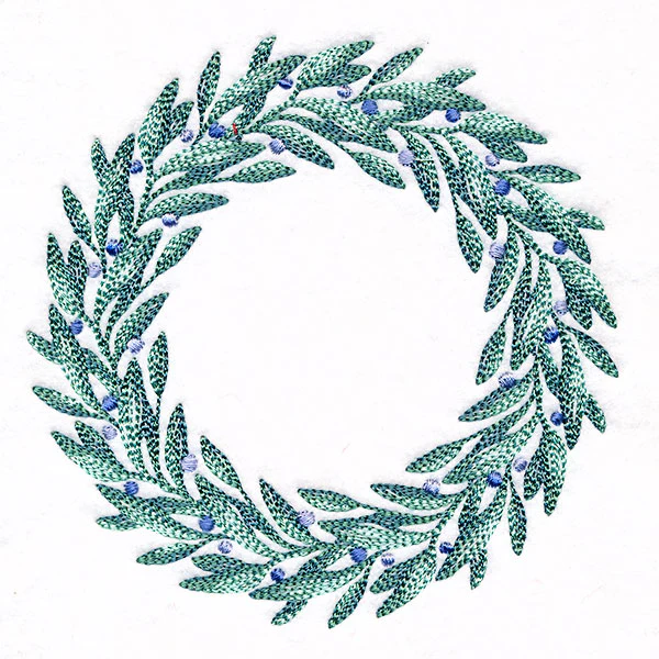 Berries and Frost Winter Wreath - Image 4