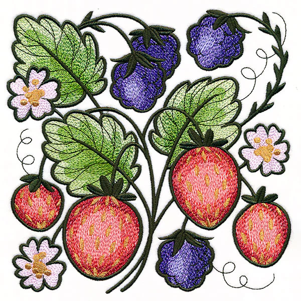 Berries & Flowers Square - Image 9