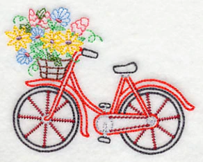 Bicycle in Bloom (Vintage) - Image 3
