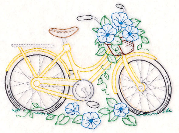 Bike of Blooms - Morning Glories - Image 2