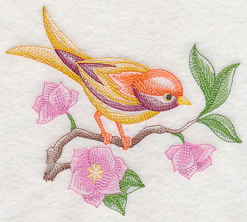 Bird Perching Pretty (Toile) - Image 2