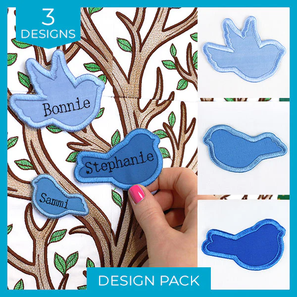 Bird Silhouettes (In-the-Hoop) Design Pack - Image 4