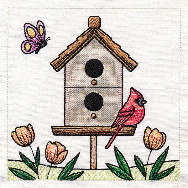 Birdhouse Block Party Build-A-Scene Square 2 (Applique) - Image 20