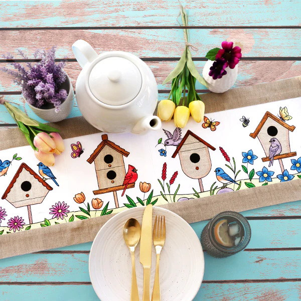 Birdhouse Block Party Build-A-Scene Square 3 (Applique) - Image 2