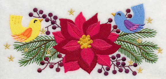 Birdies on Poinsettia & Pine - Image 3