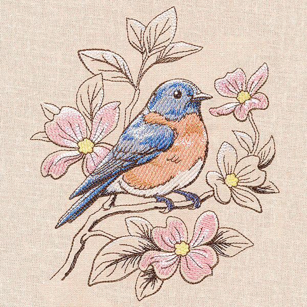 Birds and Blooms - Bluebird - Image 3